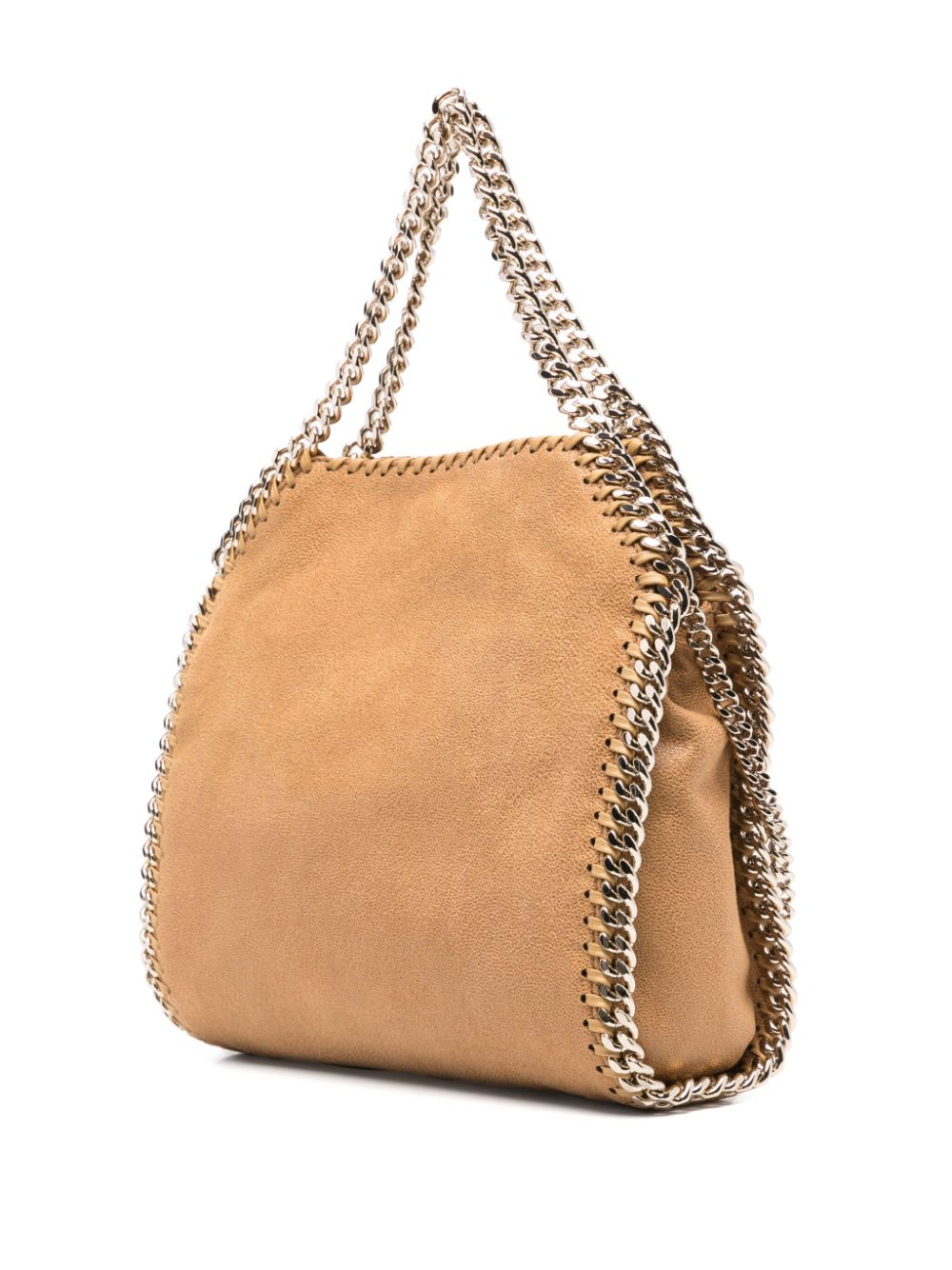 Bolso tote Stella McCartney Micro Falabella en marrón cebada