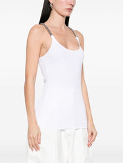 Stella McCartney cotton blend tank top with chain straps