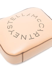 Stella McCartney mini Logo cross body bag in sand brown