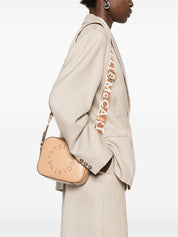 Stella McCartney mini Logo cross body bag in sand brown
