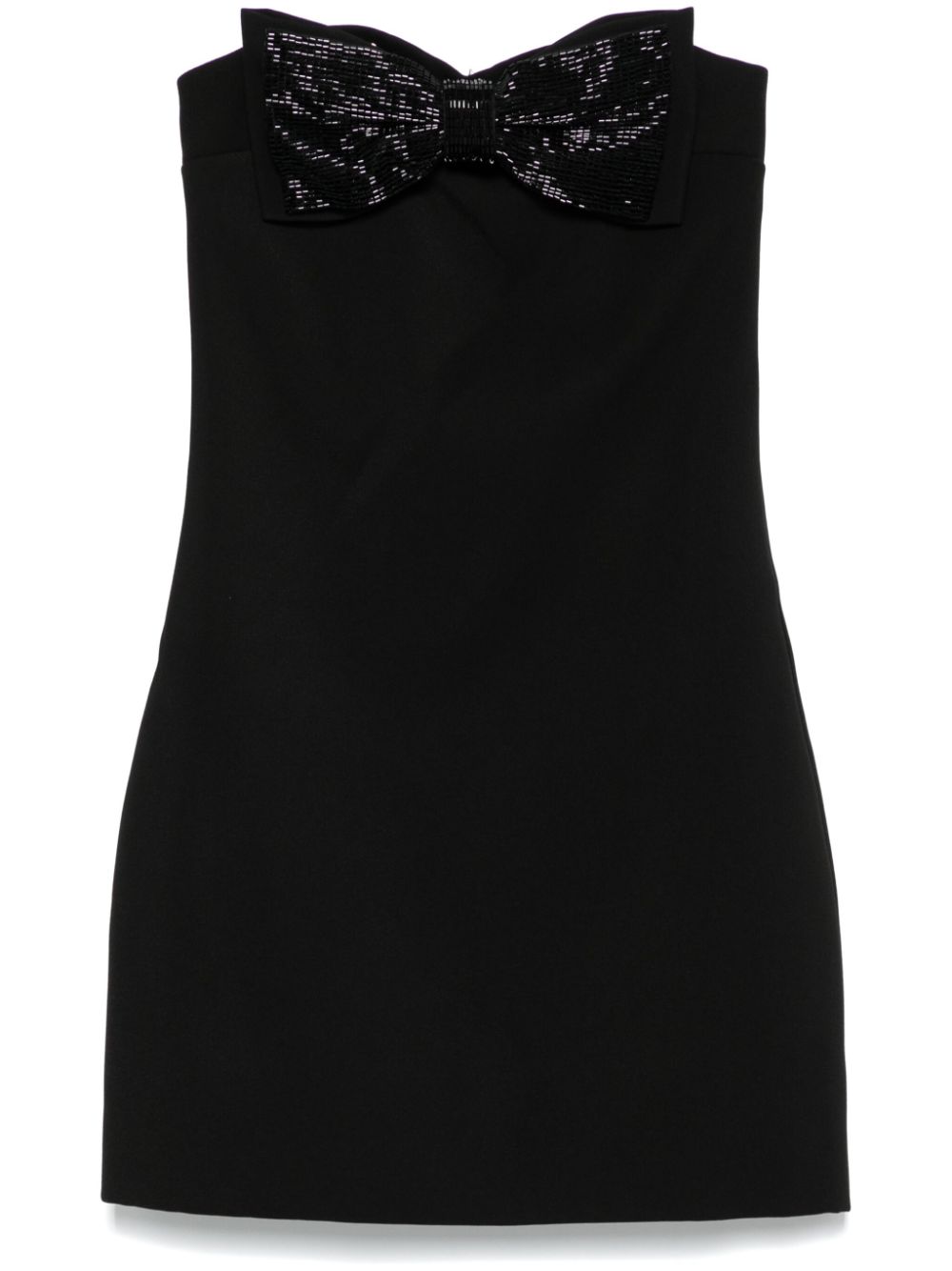 Self-Portrait Dresses Black strapless with bow detail