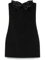 Self-Portrait Dresses Black strapless with bow detail