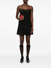 Self-Portrait Dresses Black strapless with bow detail