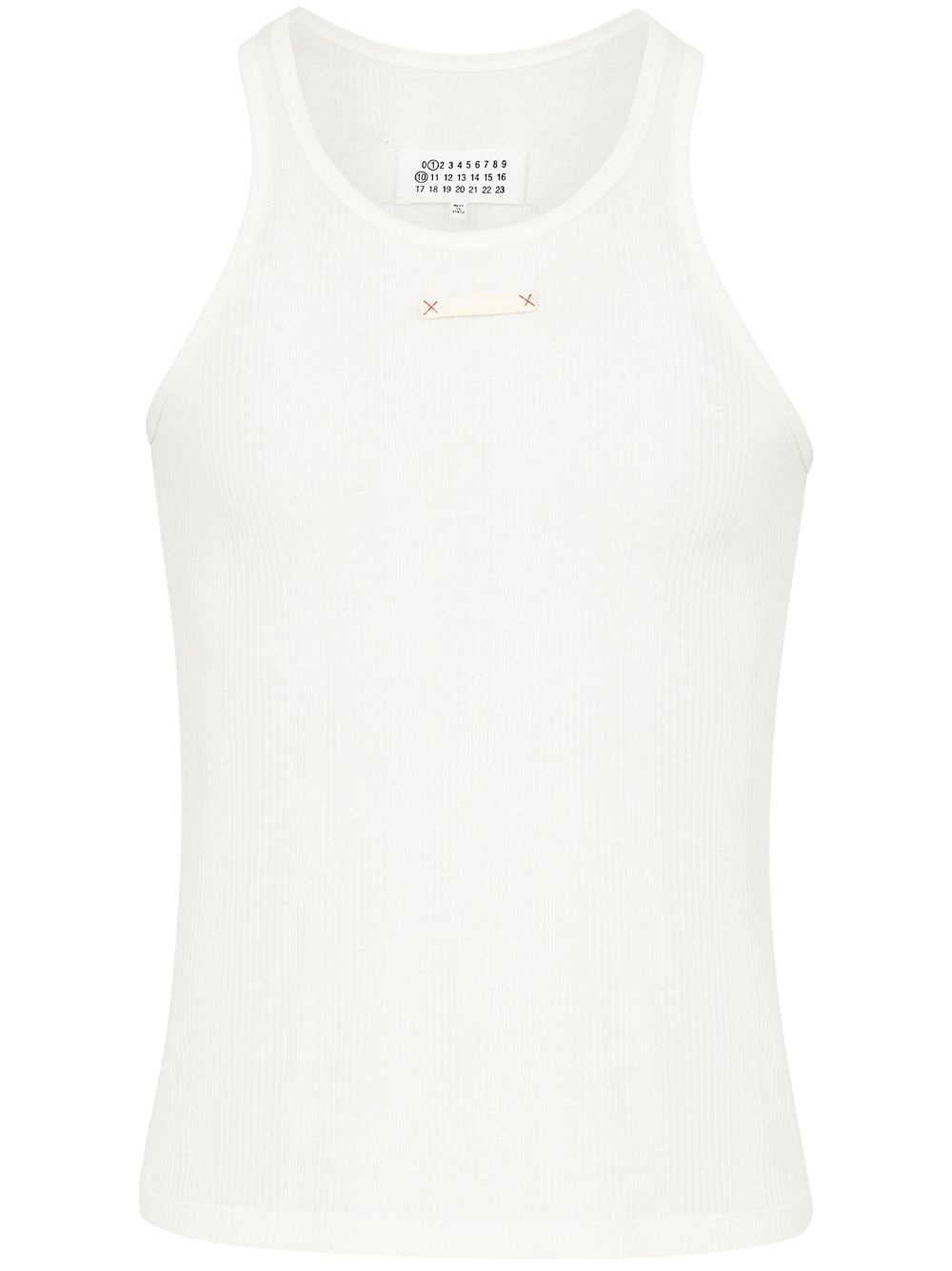 Maison Margiela Top White cotton-lyocell blend