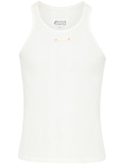 Maison Margiela Top White cotton-lyocell blend
