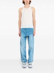 Maison Margiela Top White cotton-lyocell blend