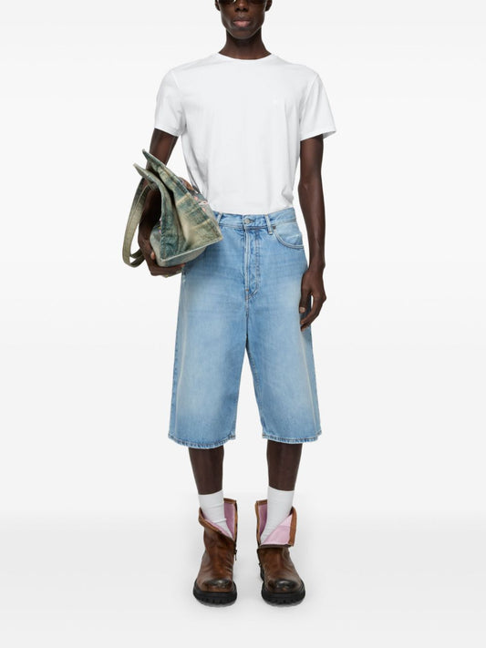 Acne T‑shirts and Polos White — Men’s Premium Crew Neck