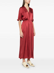 Robe longue en soie Forte Forte avec décolleté plongeant