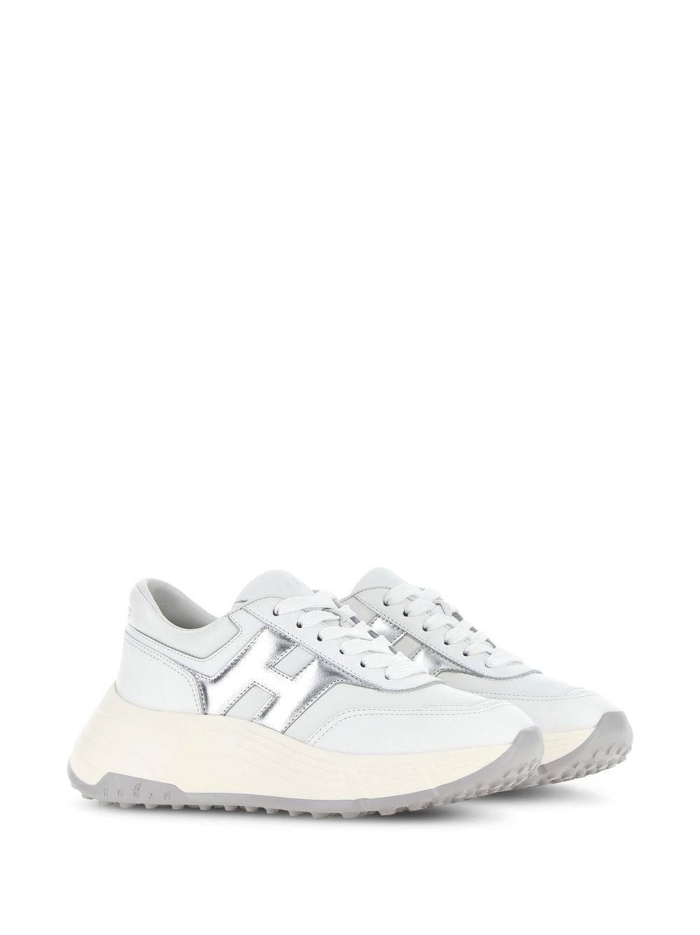 Hogan Pre Sneakers Silver in leather