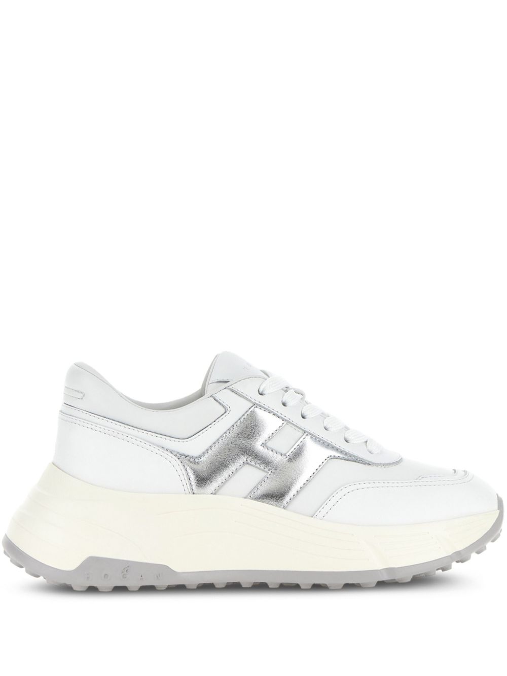 Hogan Pre Sneakers Silver in leather