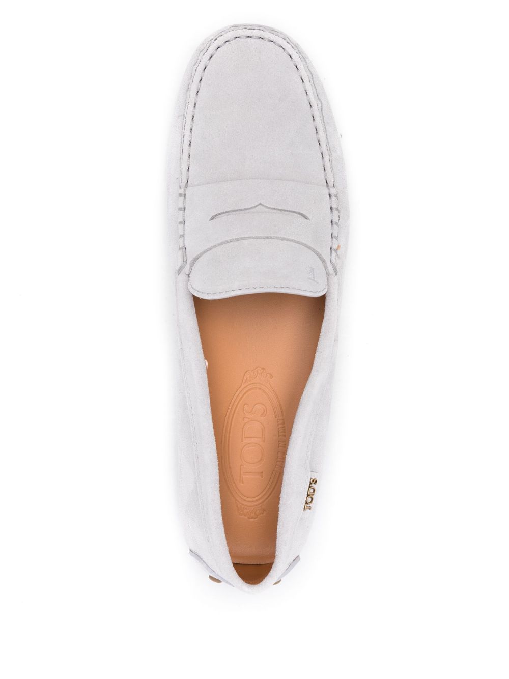 Tod'S Gommino Suede Moccasin in Ash Grey