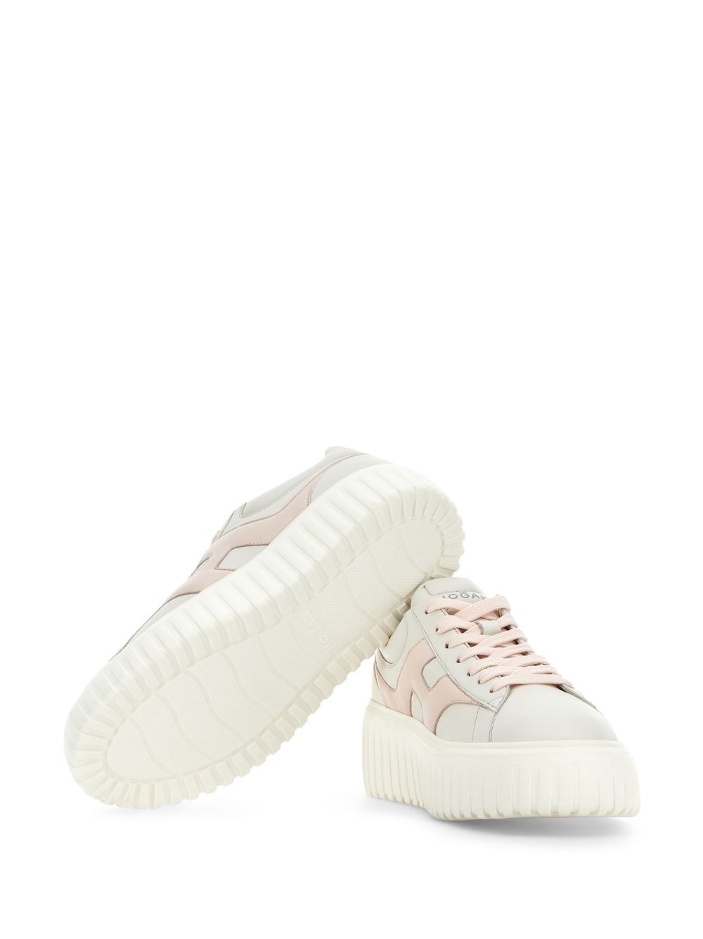 Hogan Pre Sneakers Pink leather flatform