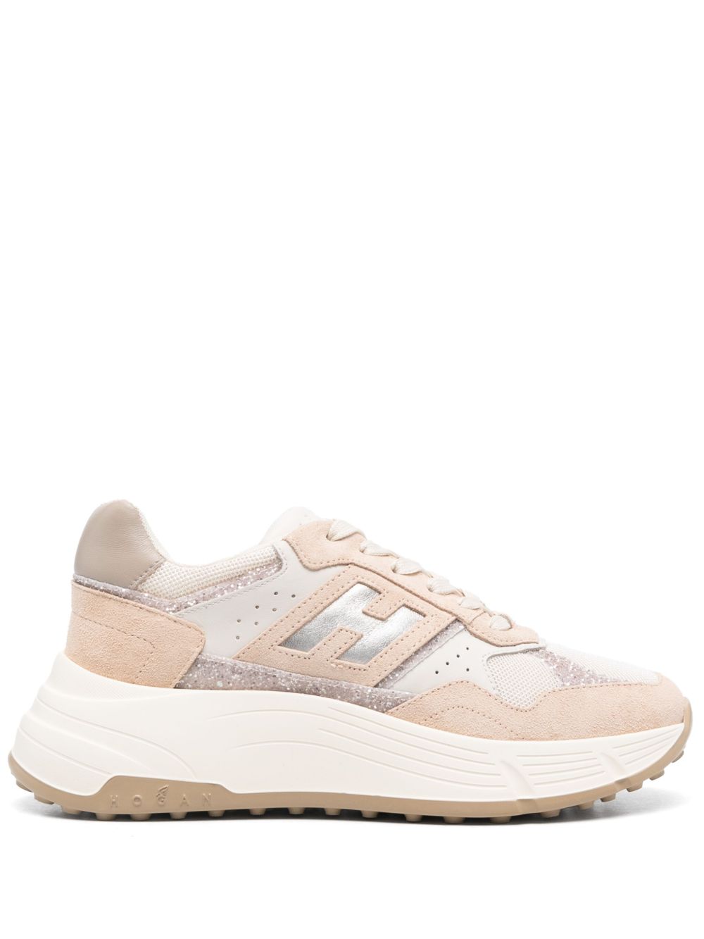 Hogan Pre Sneakers Pink with chunky sole