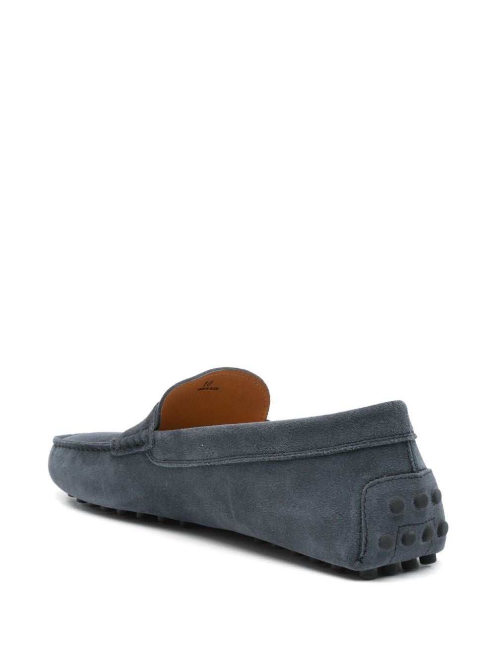 Tod'S Blue Leather Moccasins — Elegant Men's Flats