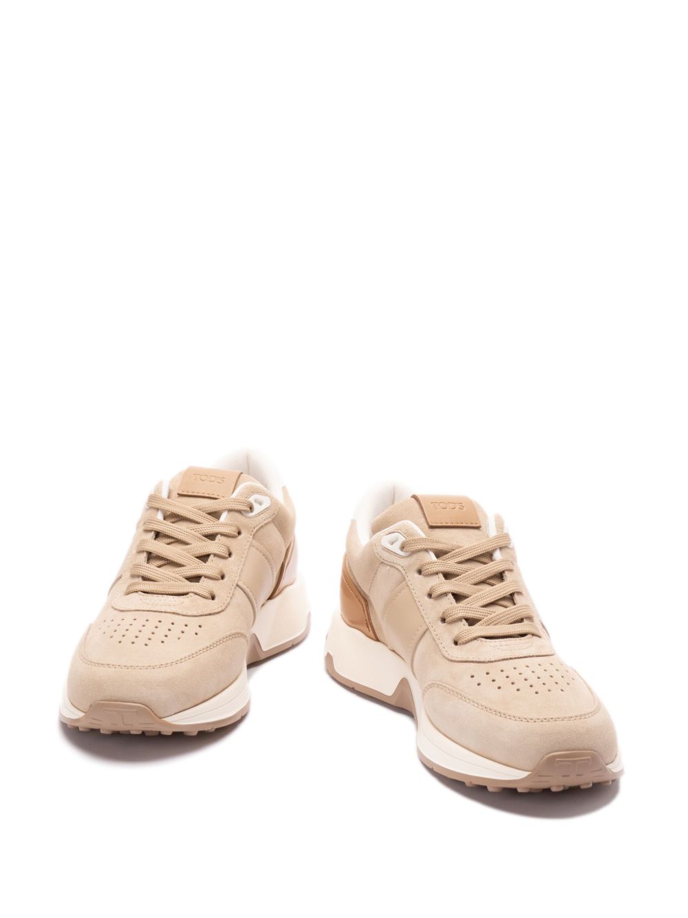Tod'S Sneakers Beige with perforated detailing