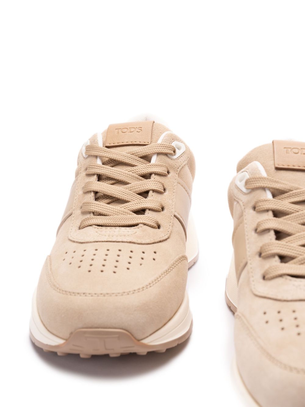 Tod'S Sneakers Beige with perforated detailing