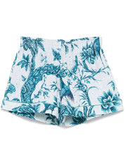 F.R.S . Shorts Blue floral print
