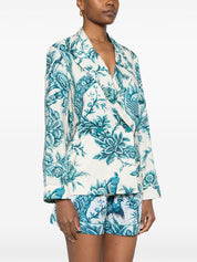 FRS . Chemise Otrera en soie fleurie