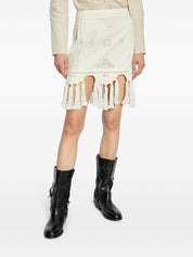 Isabel Marant Skirts White cotton mini skirt