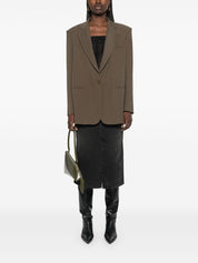 Isabel Marant Black Denim Midi Skirt