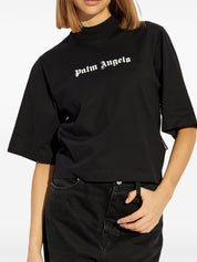 Palm Angels T-shirts and Polos Black crew neck