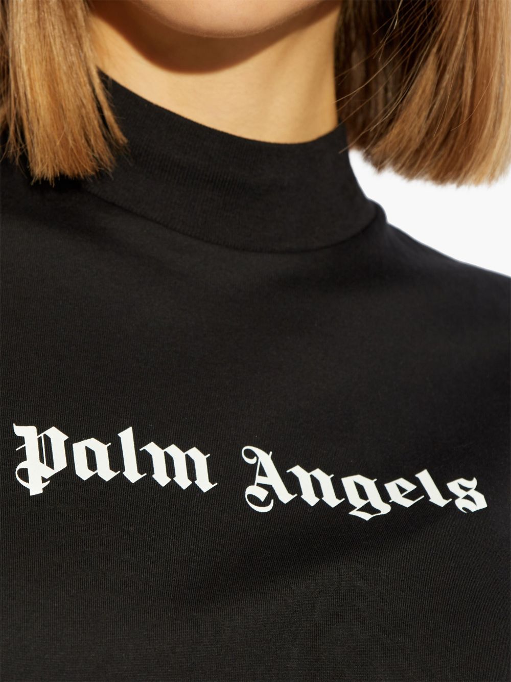Palm Angels T-shirts and Polos Black crew neck