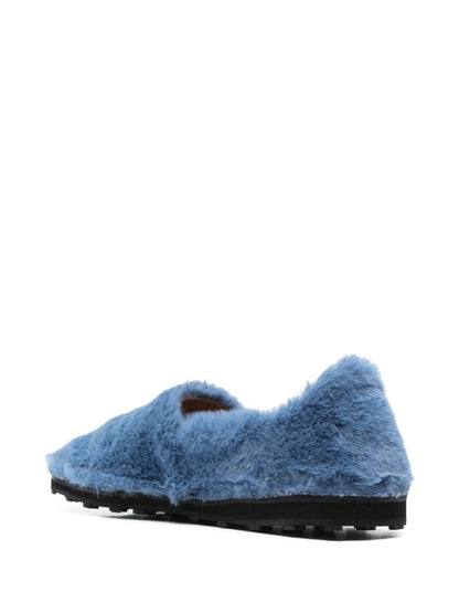 Marni Blue Moccasins — Sleek Flat Shoes for Men