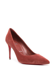 Christian Louboutin suede pumps in rust brown