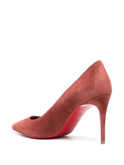 Christian Louboutin suede pumps in rust brown