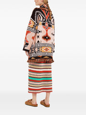 Alanui Geometric Roots cardigan in wool
