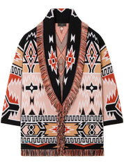 Alanui Geometric Roots cardigan in wool
