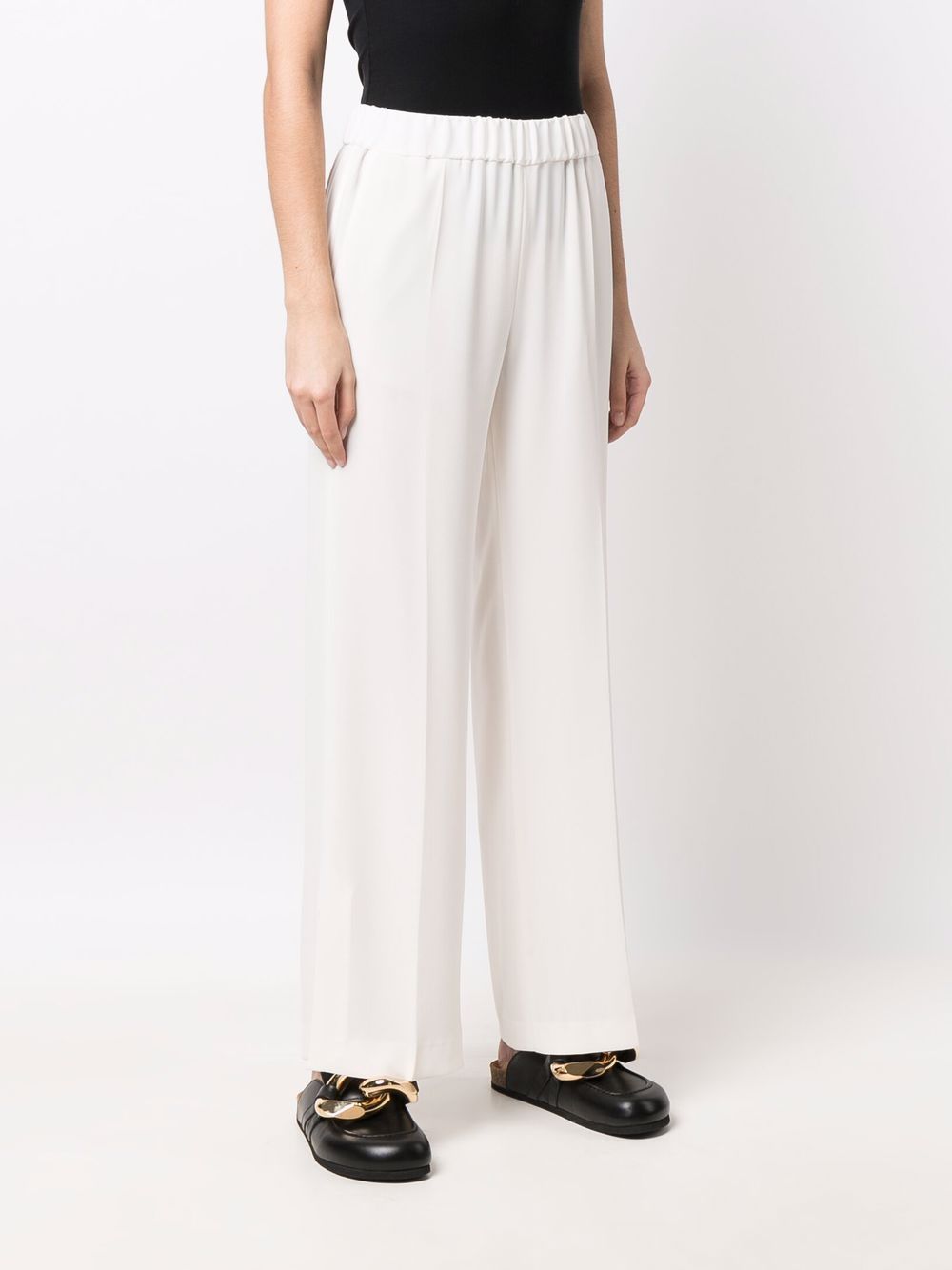 Alberto Biani Trousers White wide leg