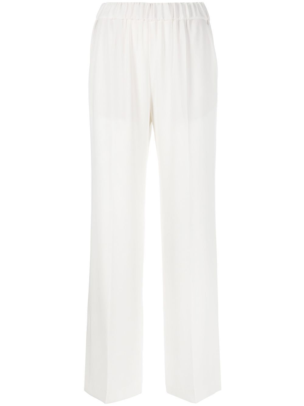 Alberto Biani Trousers White wide leg