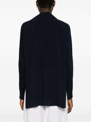 Chemises Alberto Biani Bleues, design stretch classique