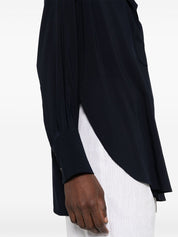 Chemises Alberto Biani Bleues, design stretch classique