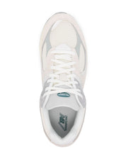 Zapatillas New Balance de malla de ante de becerro blanco