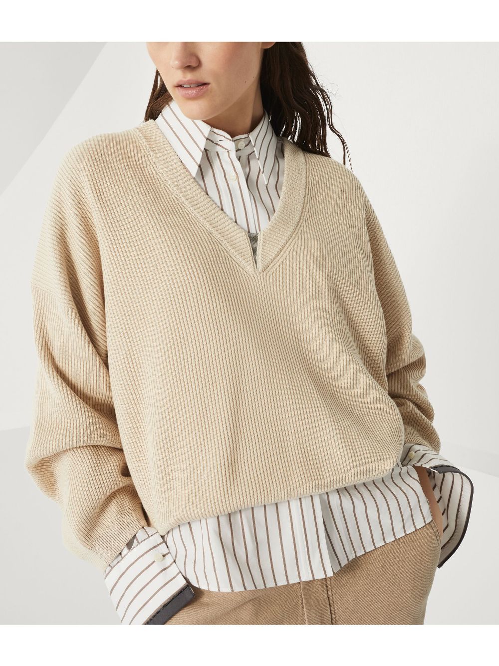 Brunello Cucinelli Sweaters in Beige