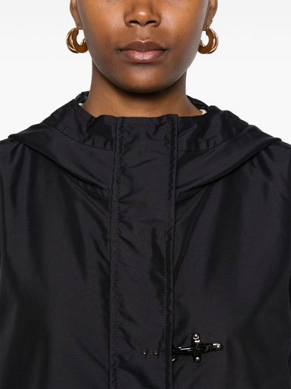 Fay Blue Short Parka Coat — Tailored Navy Outerwear