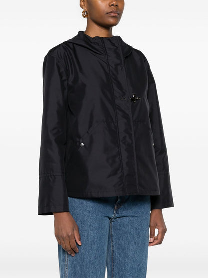 Fay Blue Short Parka Coat — Tailored Navy Outerwear