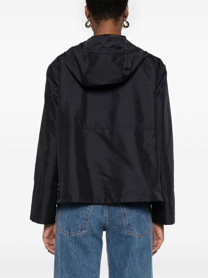 Fay Blue Short Parka Coat — Tailored Navy Outerwear