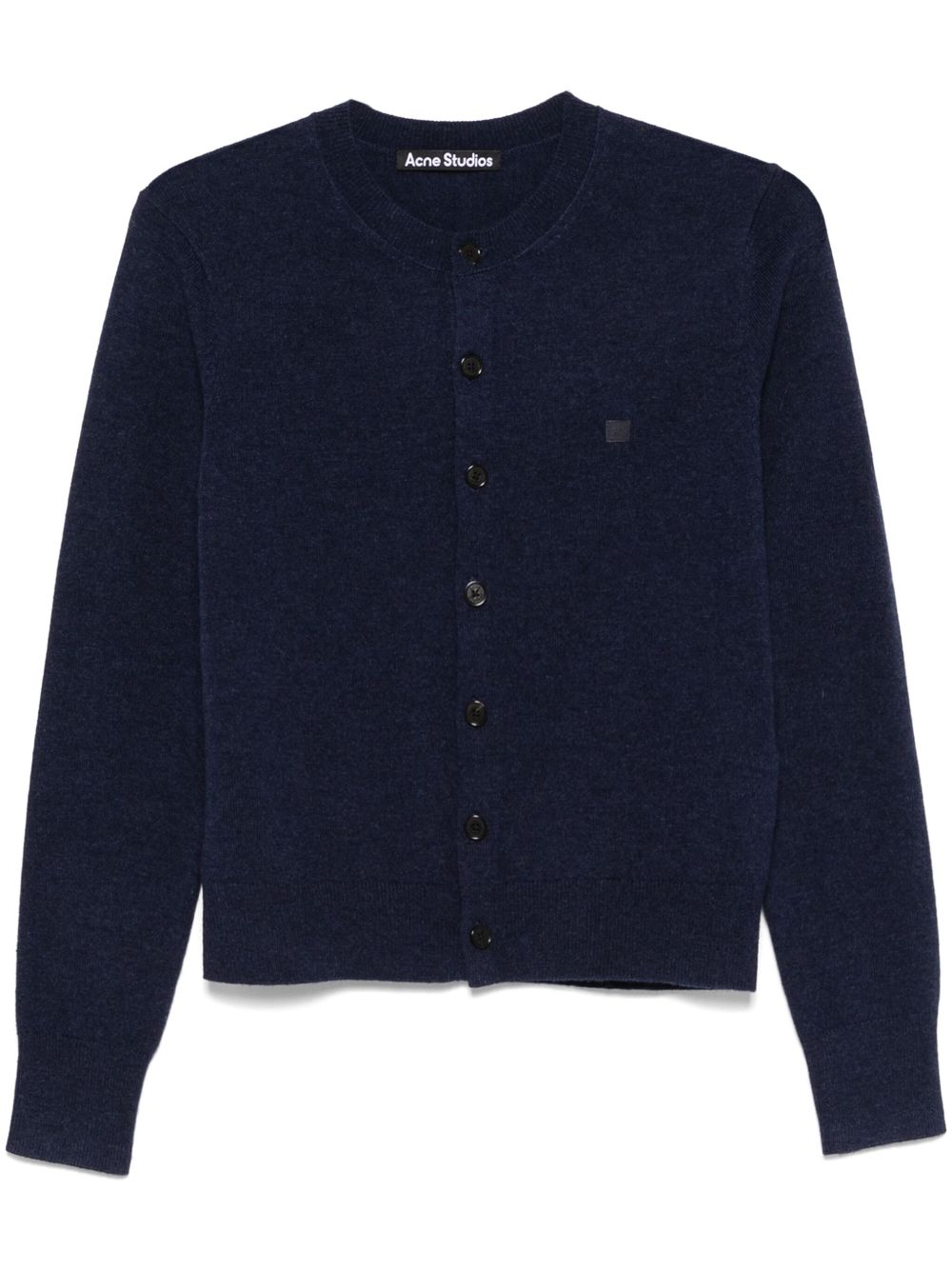 Acne Sweater Blue — Navy Buttoned Knit