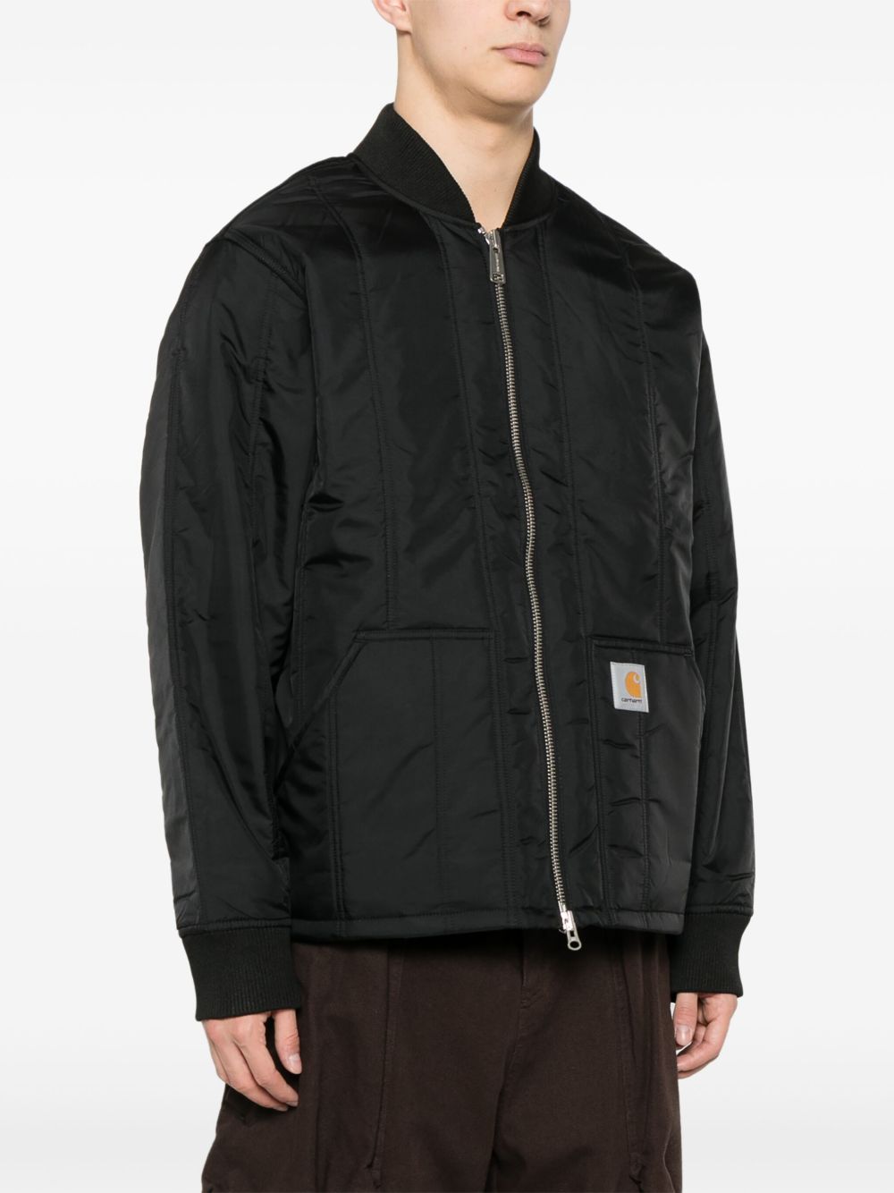 Carhartt Wip Pre Jackets Black with zip fastening
