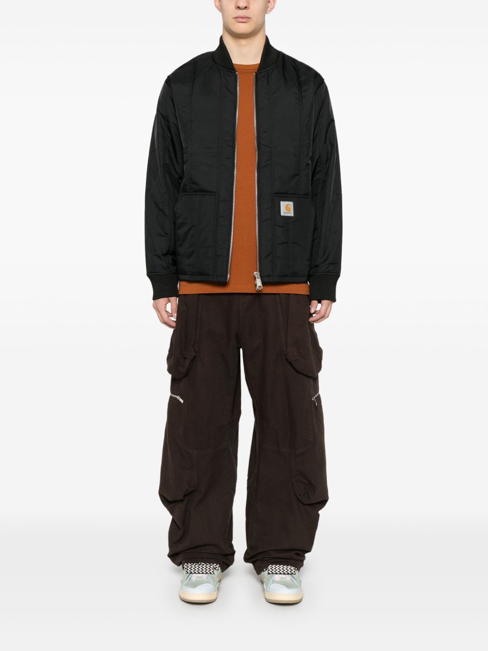 Carhartt Wip Pre Jackets Black with zip fastening