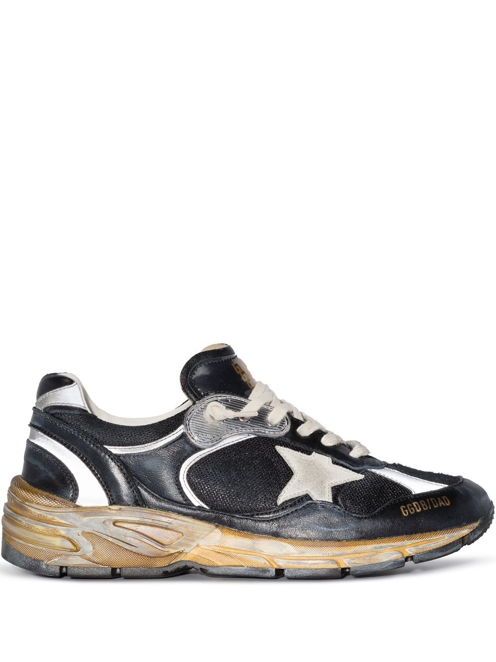 Baskets Golden Goose en cuir noir