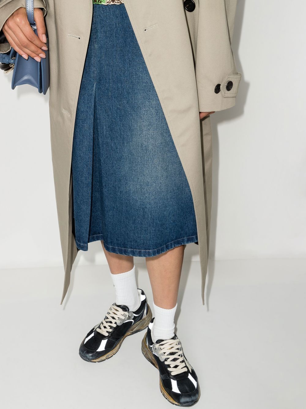 Baskets Golden Goose en cuir noir