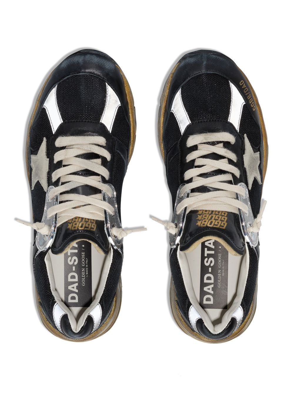 Baskets Golden Goose en cuir noir