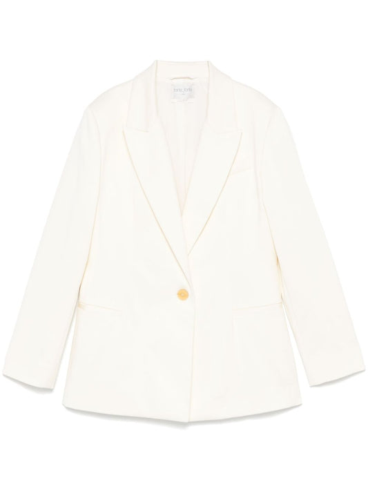 Forte Forte Ivory Tailored Jacket — Refined Fit