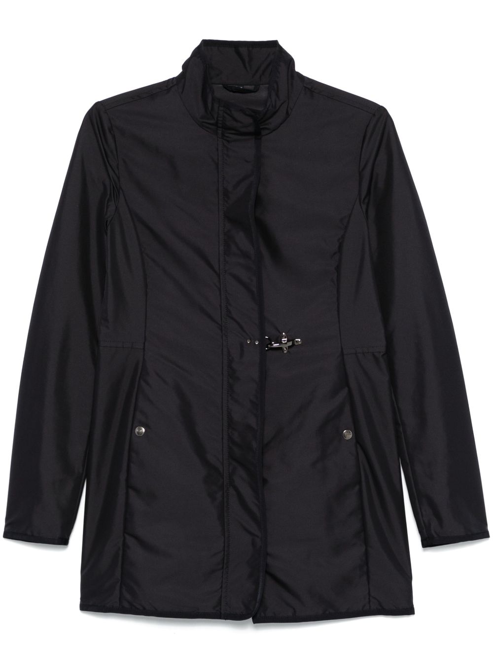Fay Blue Car Coat — Navy Tailored Car Coat
