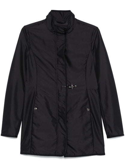 Fay Blue Car Coat — Navy Tailored Car Coat
