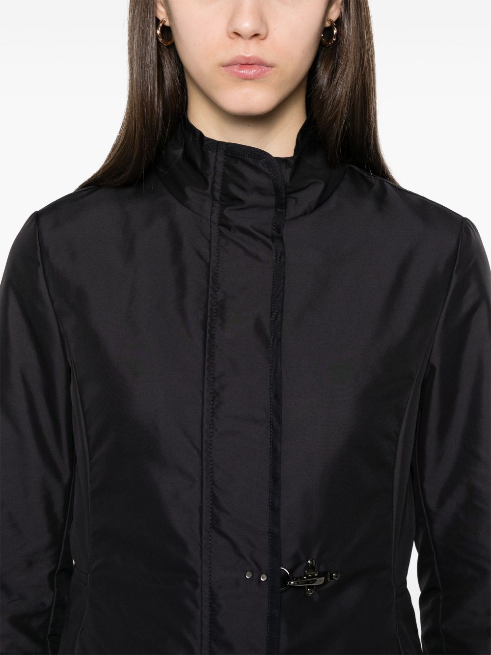 Fay Blue Car Coat — Navy Tailored Car Coat